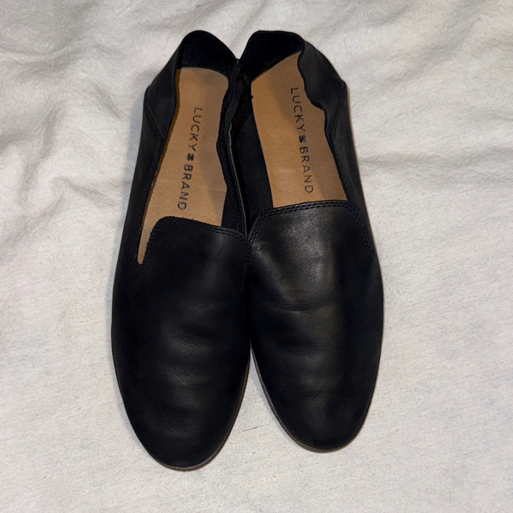 Lucky Brand Women's Classic Black Loafers